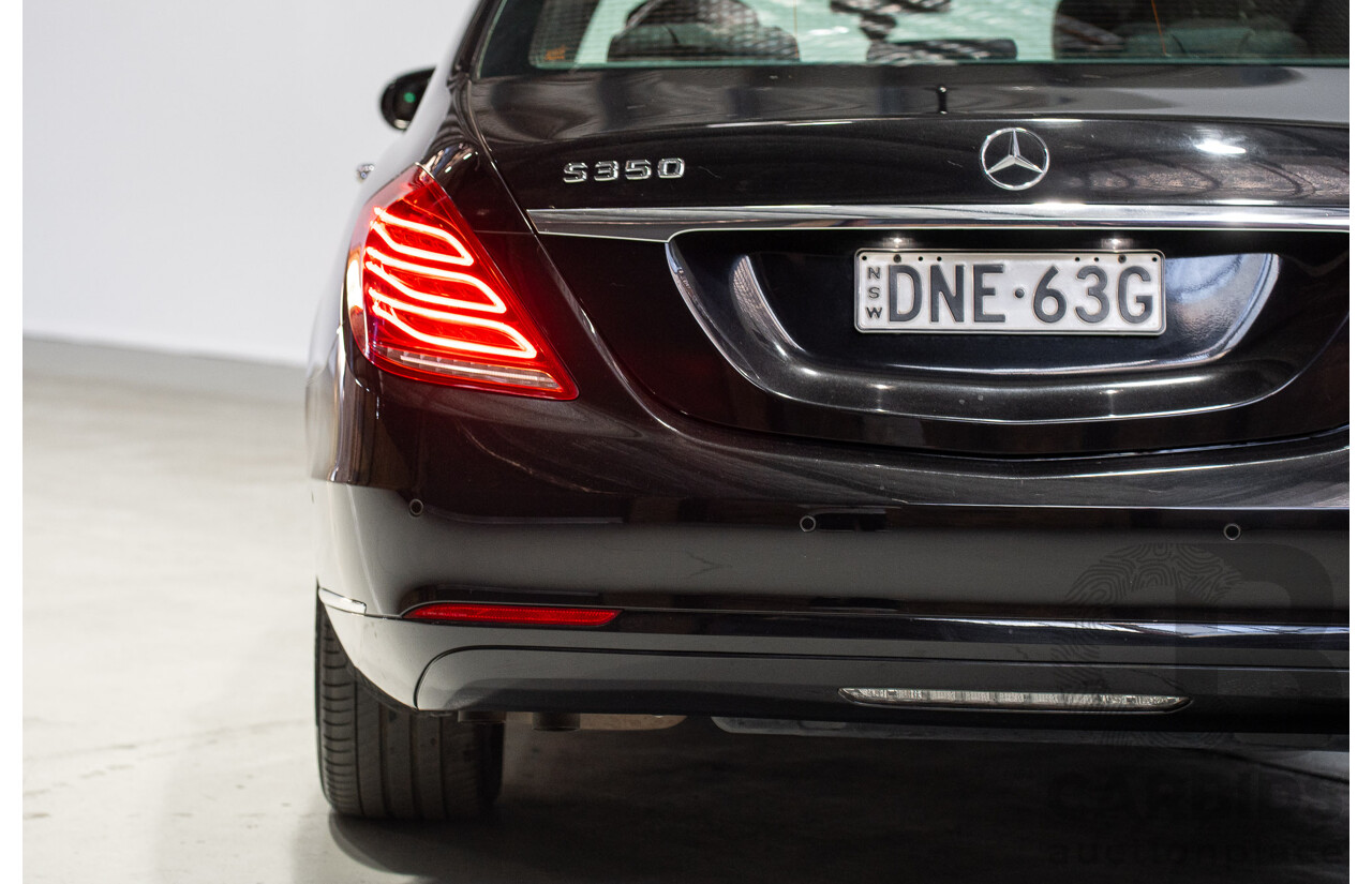 07/2015 Mercedes-Benz S350 CDI Bluetec 222 4d Sedan Obsidian Black Turbo Diesel 3.0L - Import 04/2017