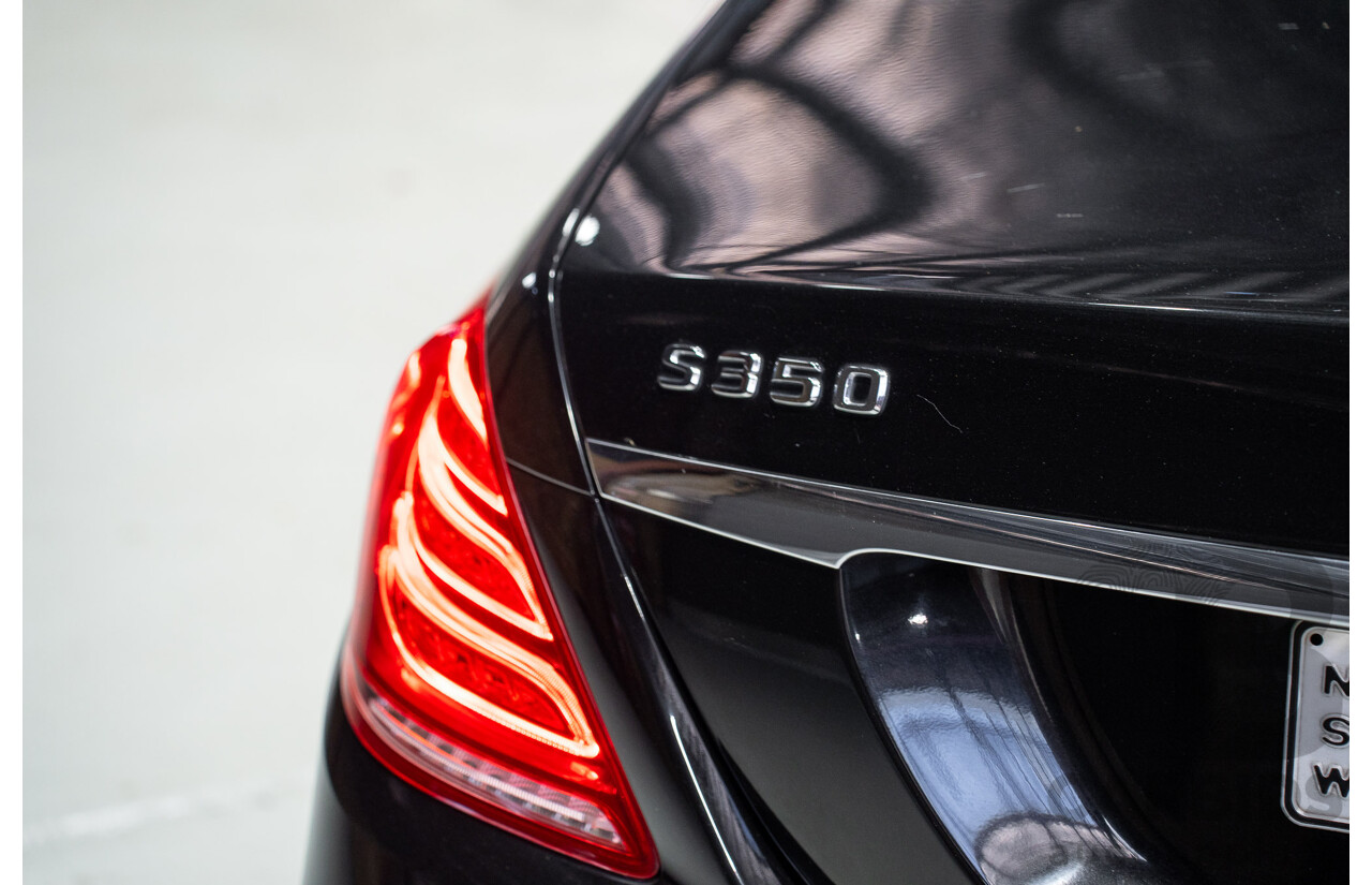07/2015 Mercedes-Benz S350 CDI Bluetec 222 4d Sedan Obsidian Black Turbo Diesel 3.0L - Import 04/2017