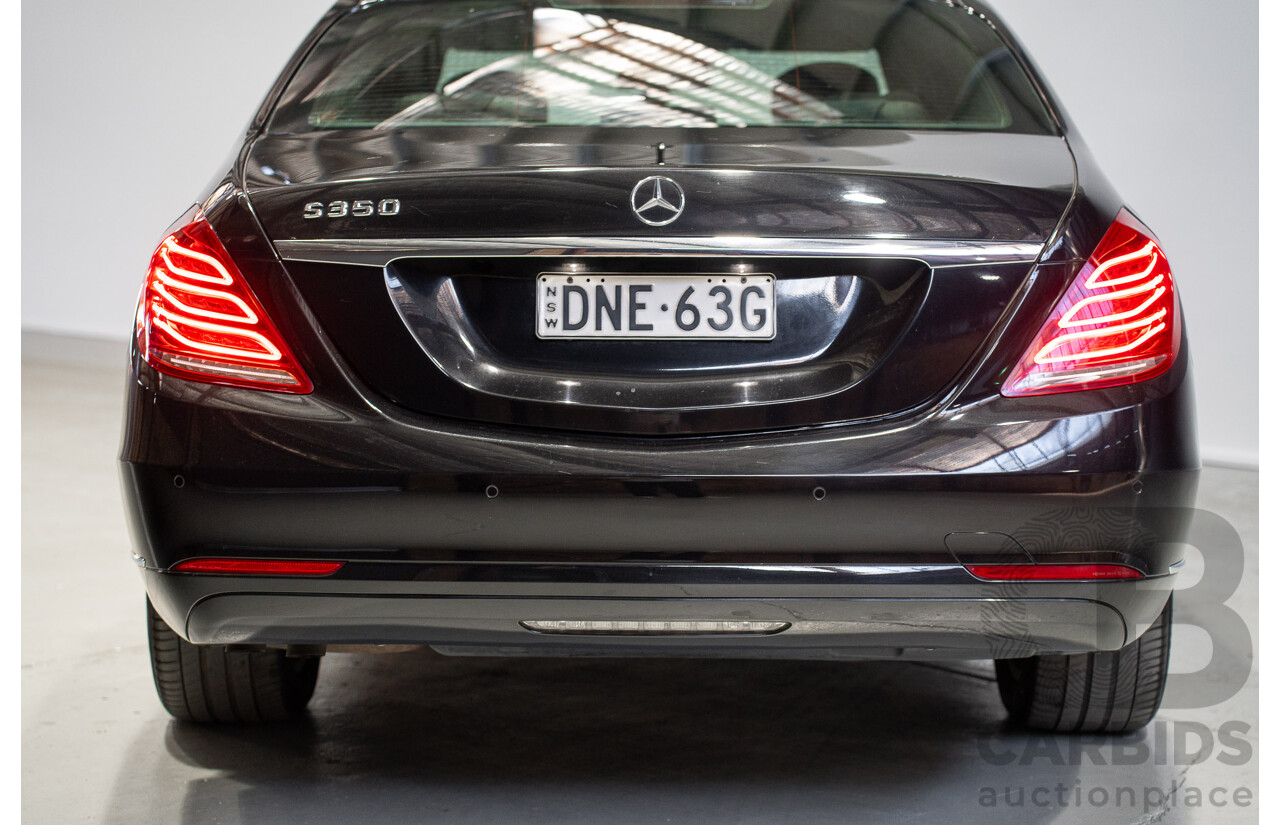 07/2015 Mercedes-Benz S350 CDI Bluetec 222 4d Sedan Obsidian Black Turbo Diesel 3.0L - Import 04/2017