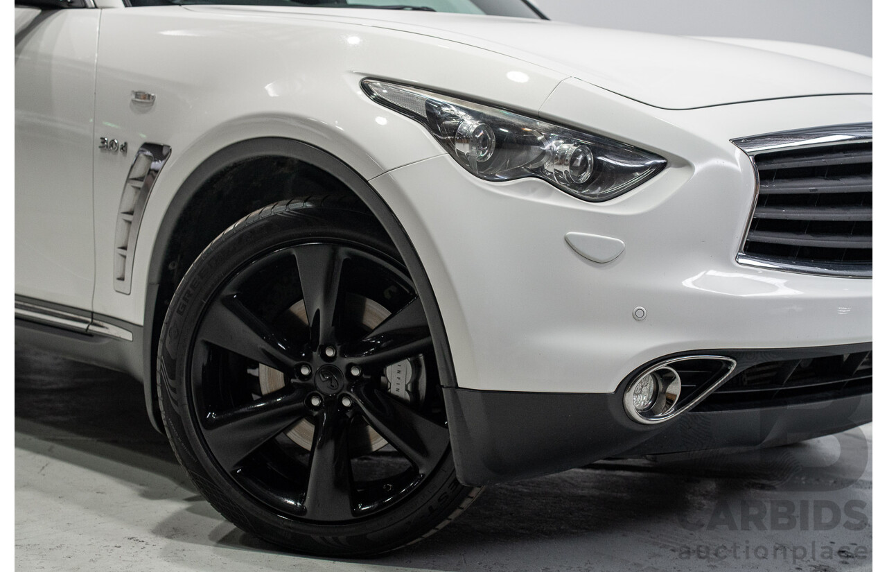 03/2017 Infiniti QX70 3.0d S Premium (AWD) 4d Wagon Majestic White Turbo Diesel 3.0L