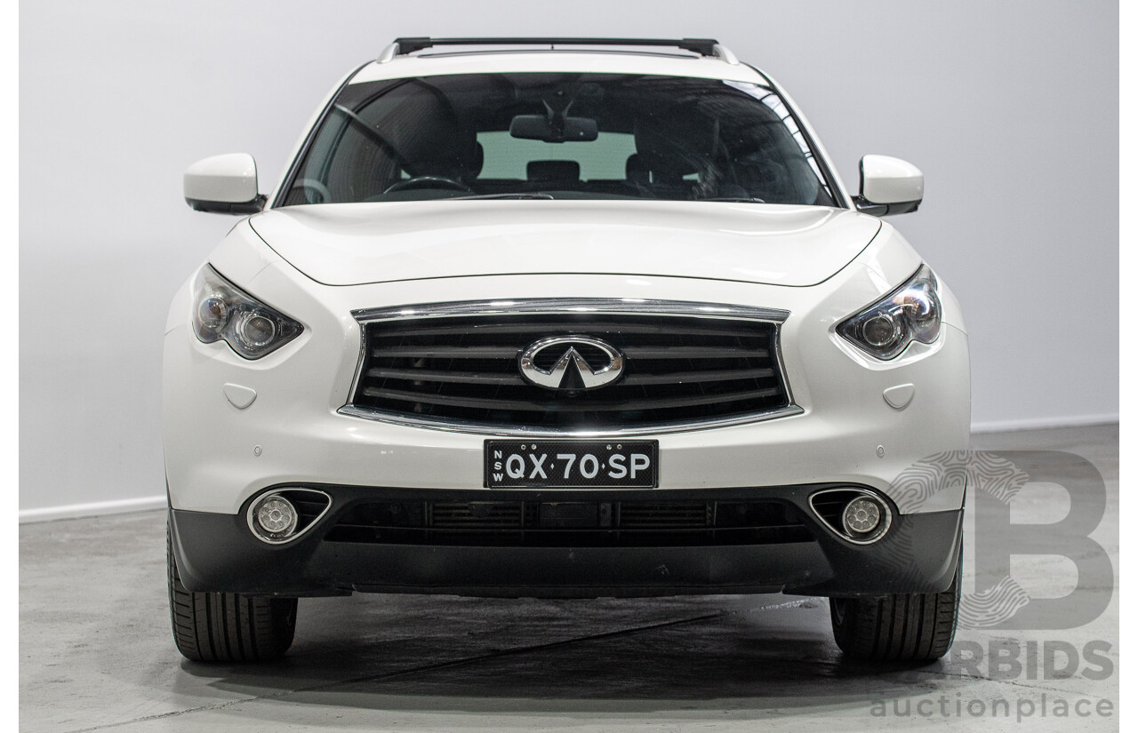03/2017 Infiniti QX70 3.0d S Premium (AWD) 4d Wagon Majestic White Turbo Diesel 3.0L