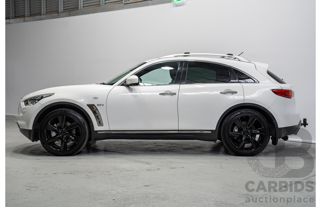 03/2017 Infiniti QX70 3.0d S Premium (AWD) 4d Wagon Majestic White Turbo Diesel 3.0L