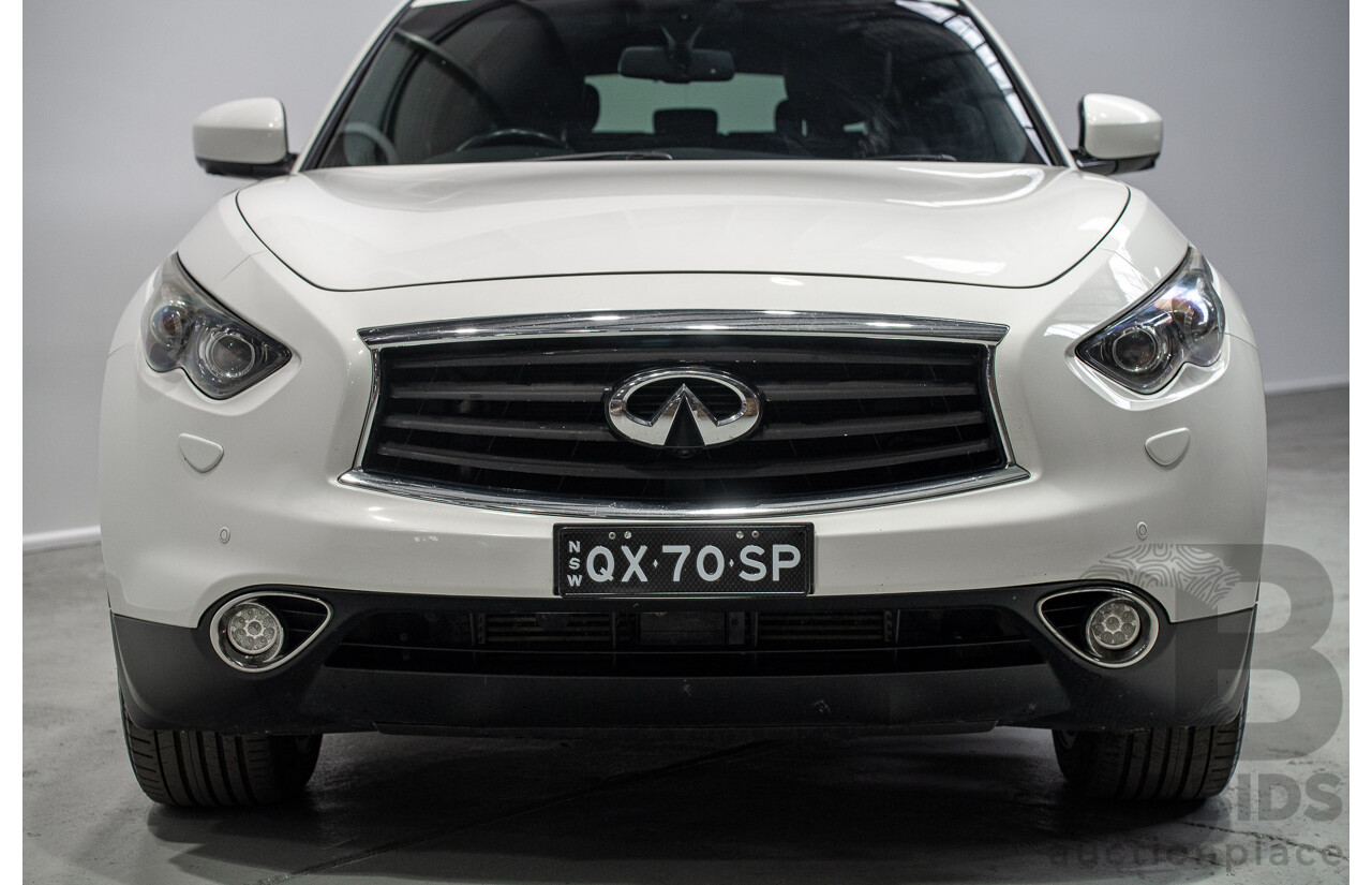 03/2017 Infiniti QX70 3.0d S Premium (AWD) 4d Wagon Majestic White Turbo Diesel 3.0L