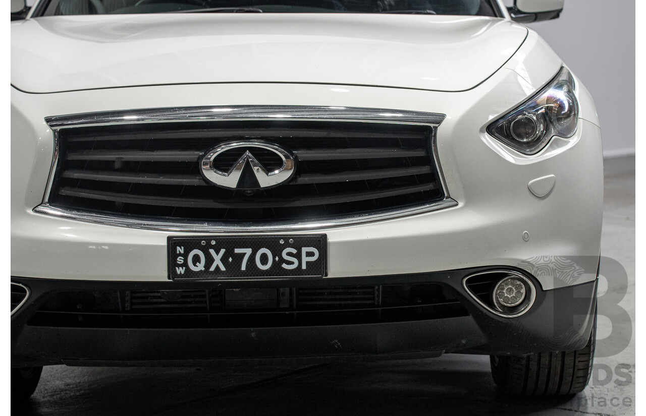 03/2017 Infiniti QX70 3.0d S Premium (AWD) 4d Wagon Majestic White Turbo Diesel 3.0L