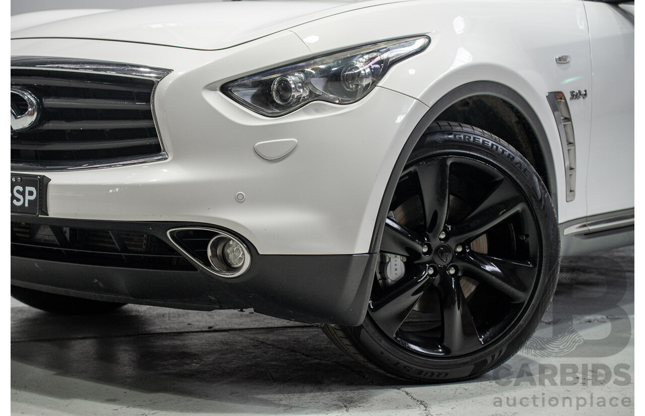 03/2017 Infiniti QX70 3.0d S Premium (AWD) 4d Wagon Majestic White Turbo Diesel 3.0L