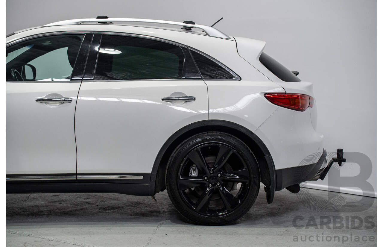 03/2017 Infiniti QX70 3.0d S Premium (AWD) 4d Wagon Majestic White Turbo Diesel 3.0L