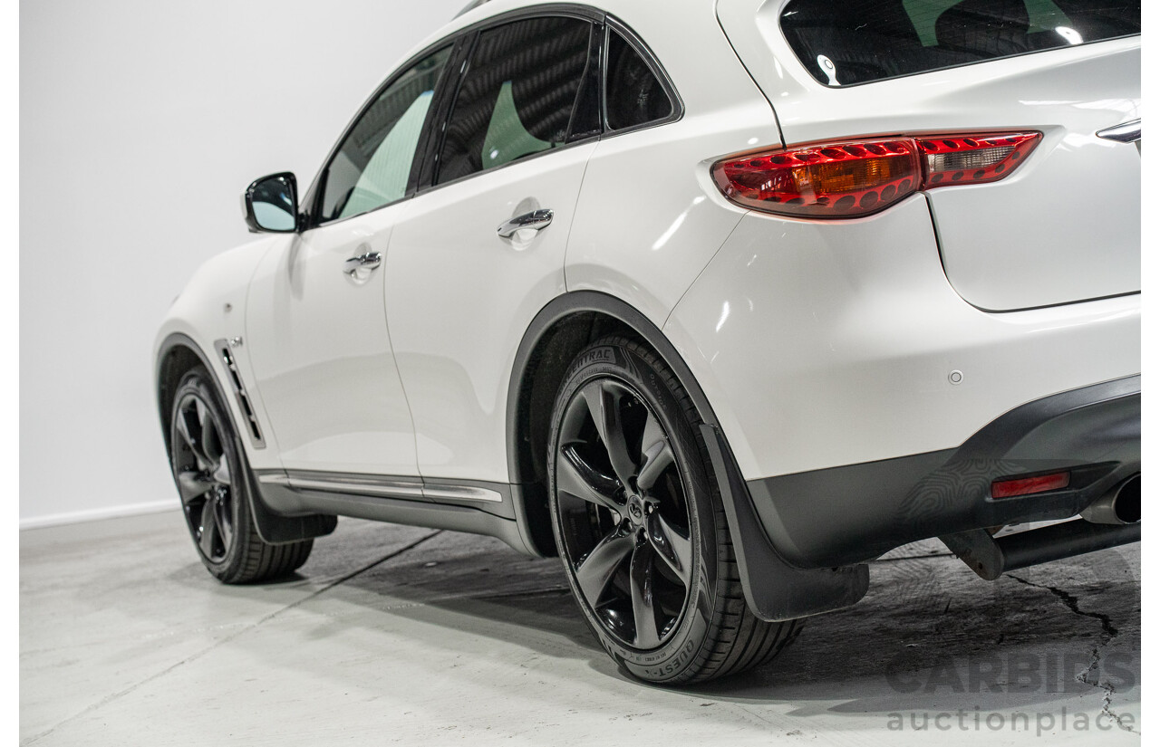 03/2017 Infiniti QX70 3.0d S Premium (AWD) 4d Wagon Majestic White Turbo Diesel 3.0L