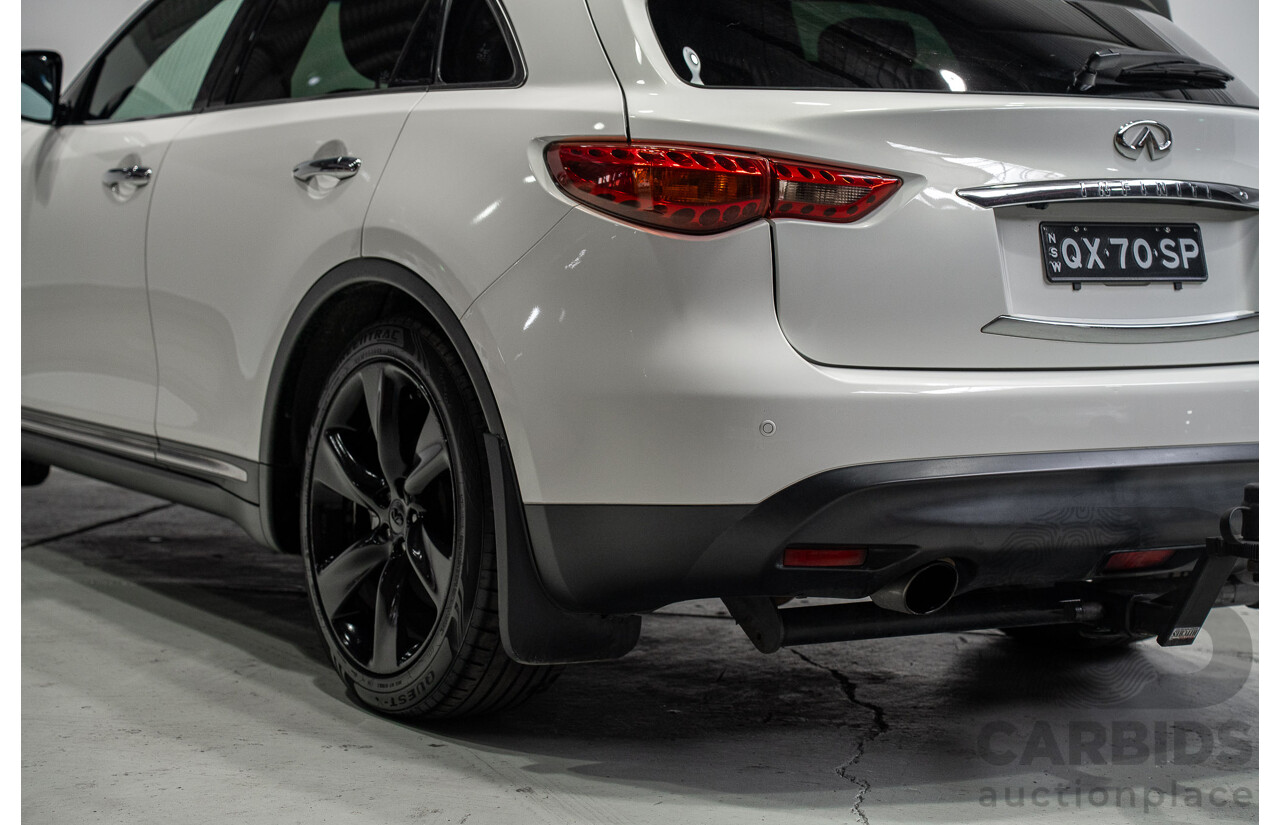 03/2017 Infiniti QX70 3.0d S Premium (AWD) 4d Wagon Majestic White Turbo Diesel 3.0L
