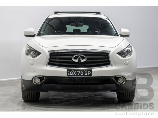 03/2017 Infiniti QX70 3.0d S Premium (AWD) 4d Wagon Majestic White Turbo Diesel 3.0L