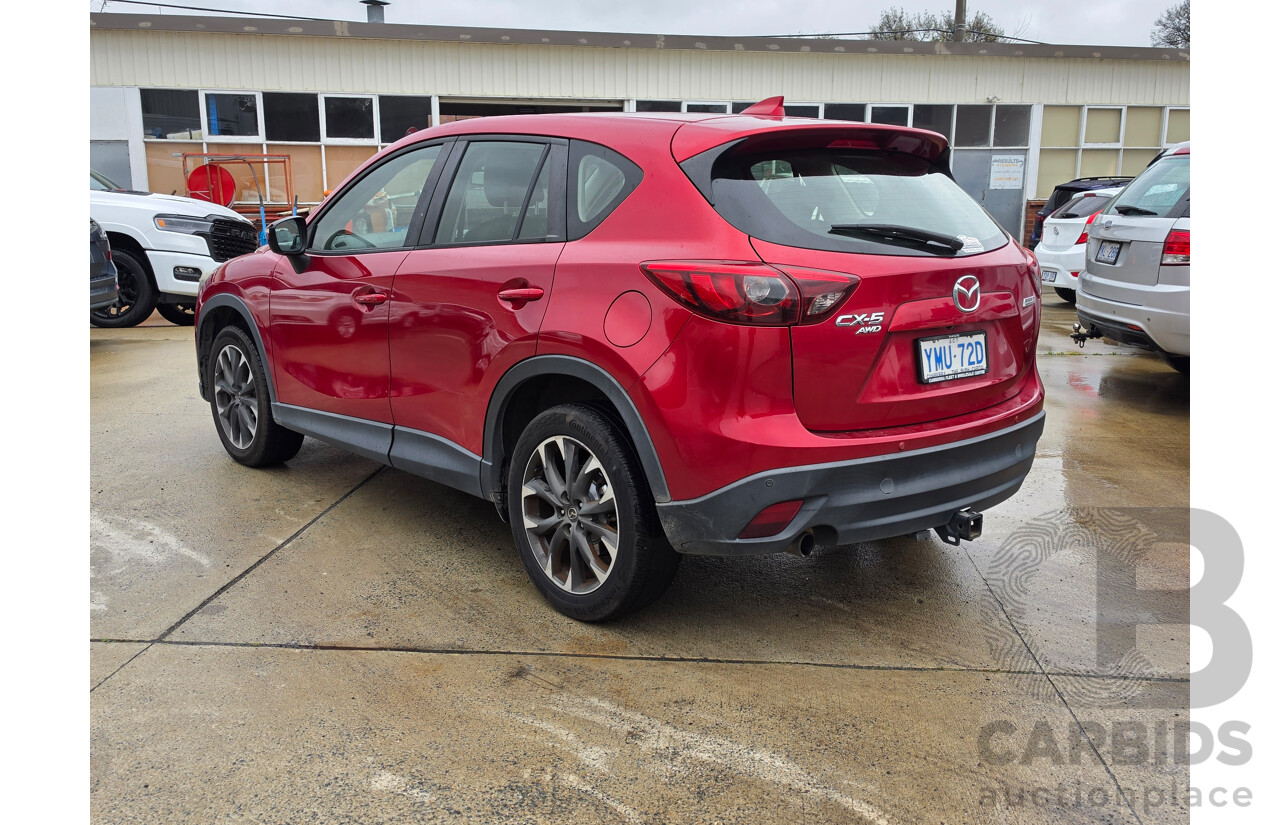 09/2015 Mazda Cx-5 GT (4x4) MY15 4d Wagon Soul Red Turbo Diesel 2.2L