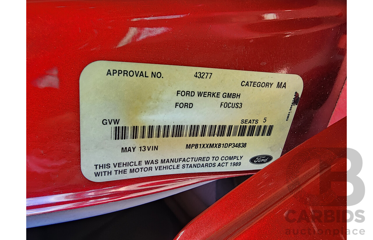 05/2013 Ford Focus Trend LW MK2 5d Hatchback Red 2.0L
