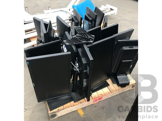 Pallet Lot of Assorted Samsung and HP Monitors