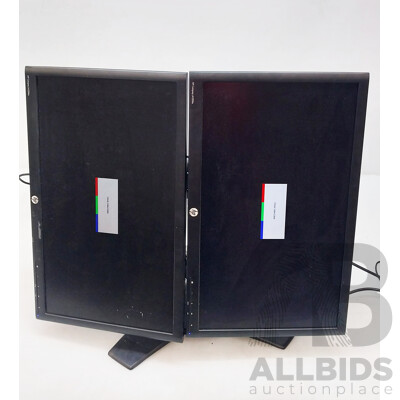 Dual Hp Compaq LA2306x 23 Inch Widescreen LCD Monitor
