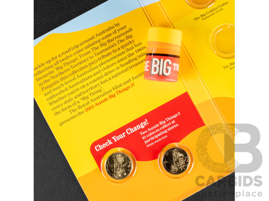 Australian 2025 Aussie Big Things Two, Complete One Dollar Coin Set