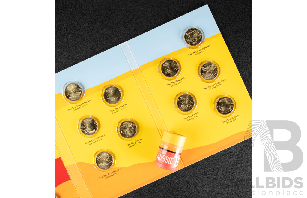 Australian 2025 Aussie Big Things Two, Complete One Dollar Coin Set