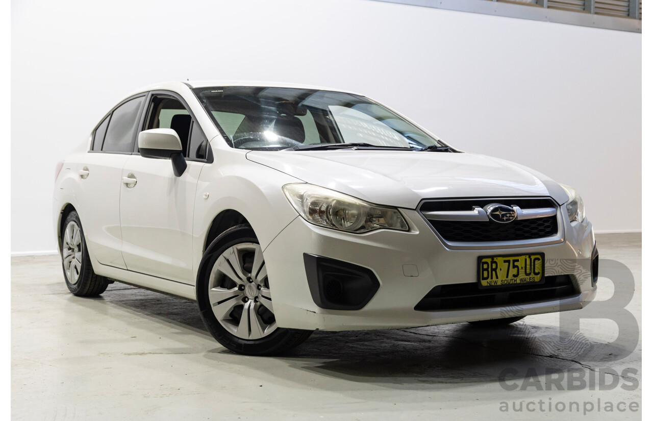 06/2012 Subaru Impreza 2.0i (AWD) MY12 4d Sedan White 2.0L