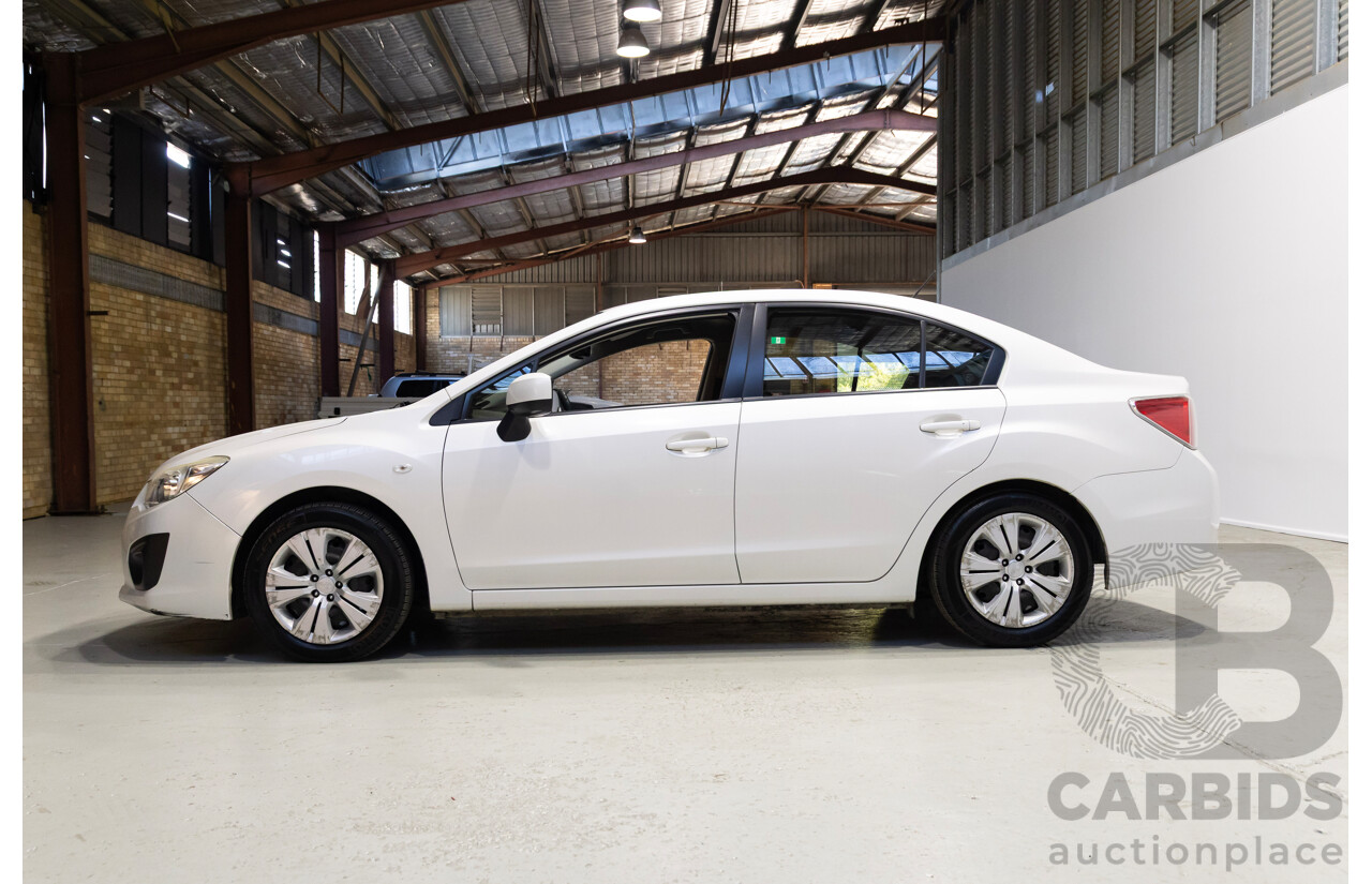 06/2012 Subaru Impreza 2.0i (AWD) MY12 4d Sedan White 2.0L