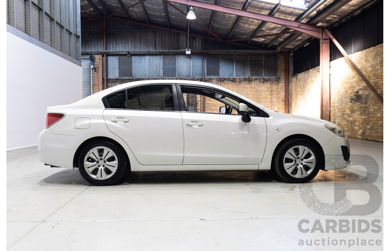 06/2012 Subaru Impreza 2.0i (AWD) MY12 4d Sedan White 2.0L
