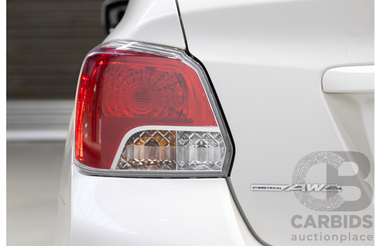 06/2012 Subaru Impreza 2.0i (AWD) MY12 4d Sedan White 2.0L