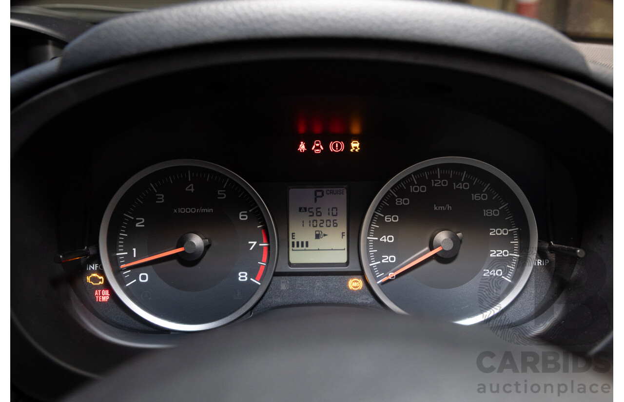 06/2012 Subaru Impreza 2.0i (AWD) MY12 4d Sedan White 2.0L
