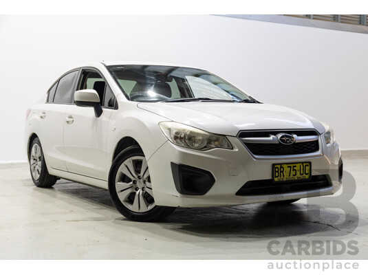 06/2012 Subaru Impreza 2.0i (AWD) MY12 4d Sedan White 2.0L