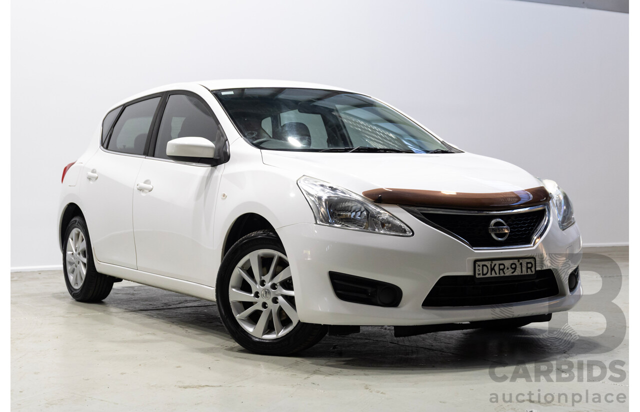 09/2016 Nissan Pulsar ST C12 SERIES 2 5d Hatchback White 1.8L