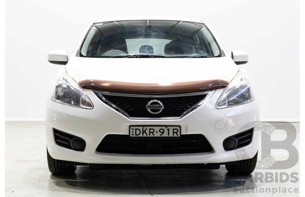 09/2016 Nissan Pulsar ST C12 SERIES 2 5d Hatchback White 1.8L