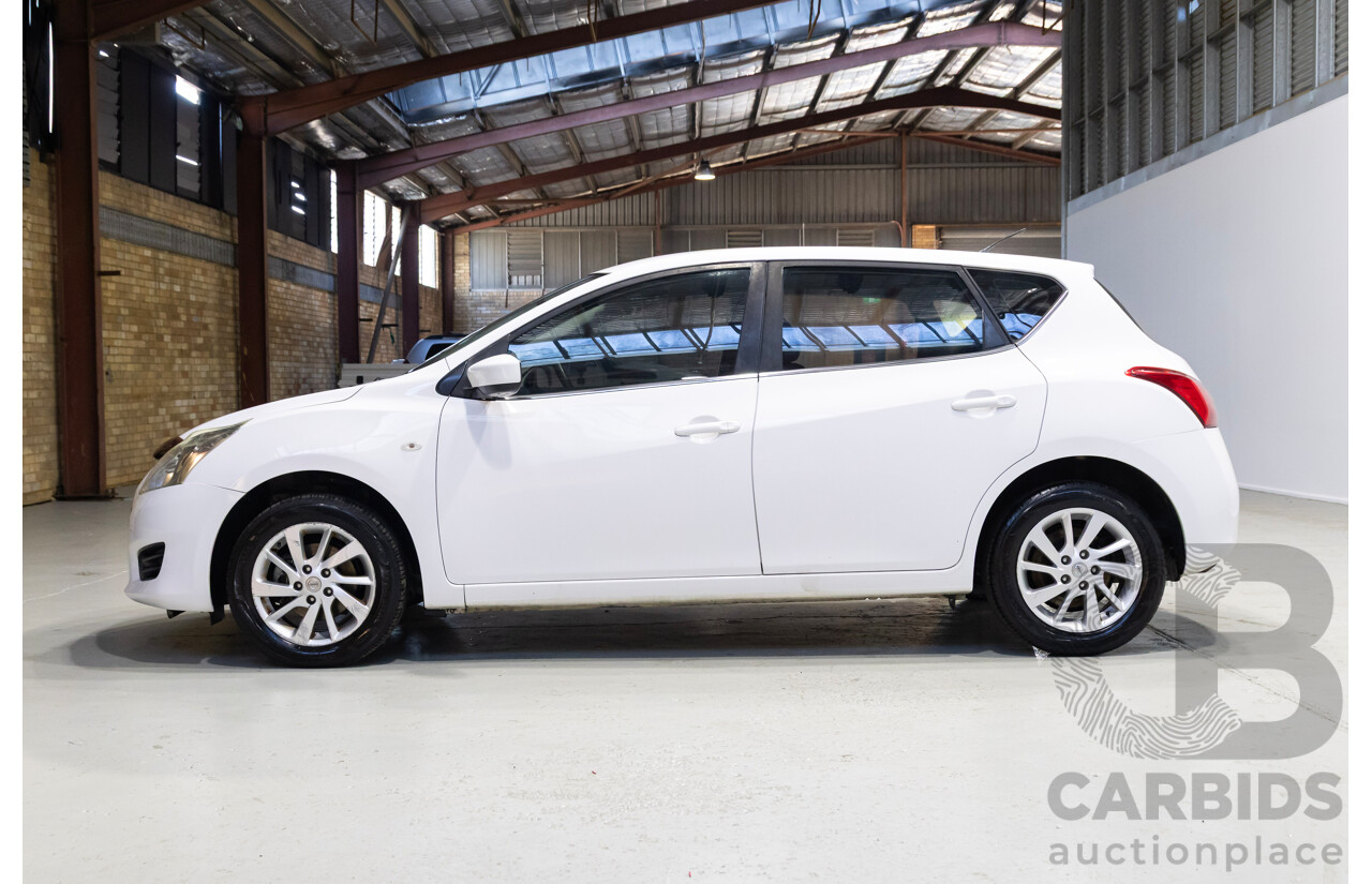 09/2016 Nissan Pulsar ST C12 SERIES 2 5d Hatchback White 1.8L