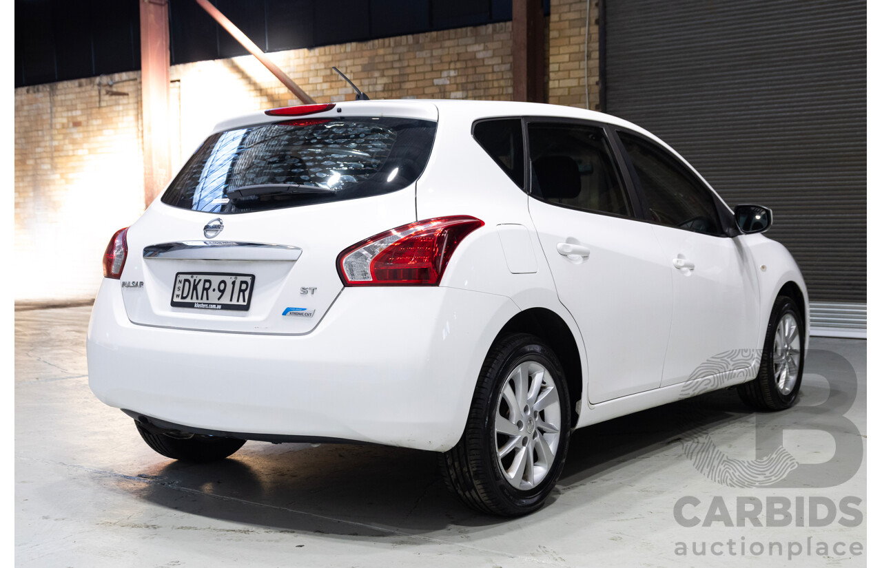 09/2016 Nissan Pulsar ST C12 SERIES 2 5d Hatchback White 1.8L