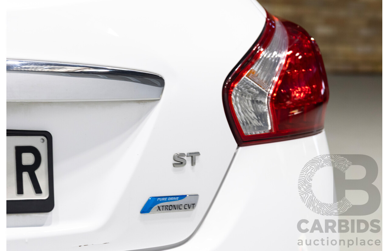 09/2016 Nissan Pulsar ST C12 SERIES 2 5d Hatchback White 1.8L
