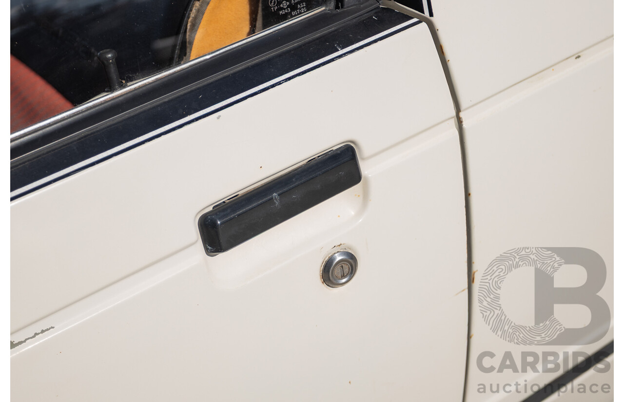 8/1985 Suzuki Mighty Boy (SS40T) 2d Pick Up Winter White 543cc