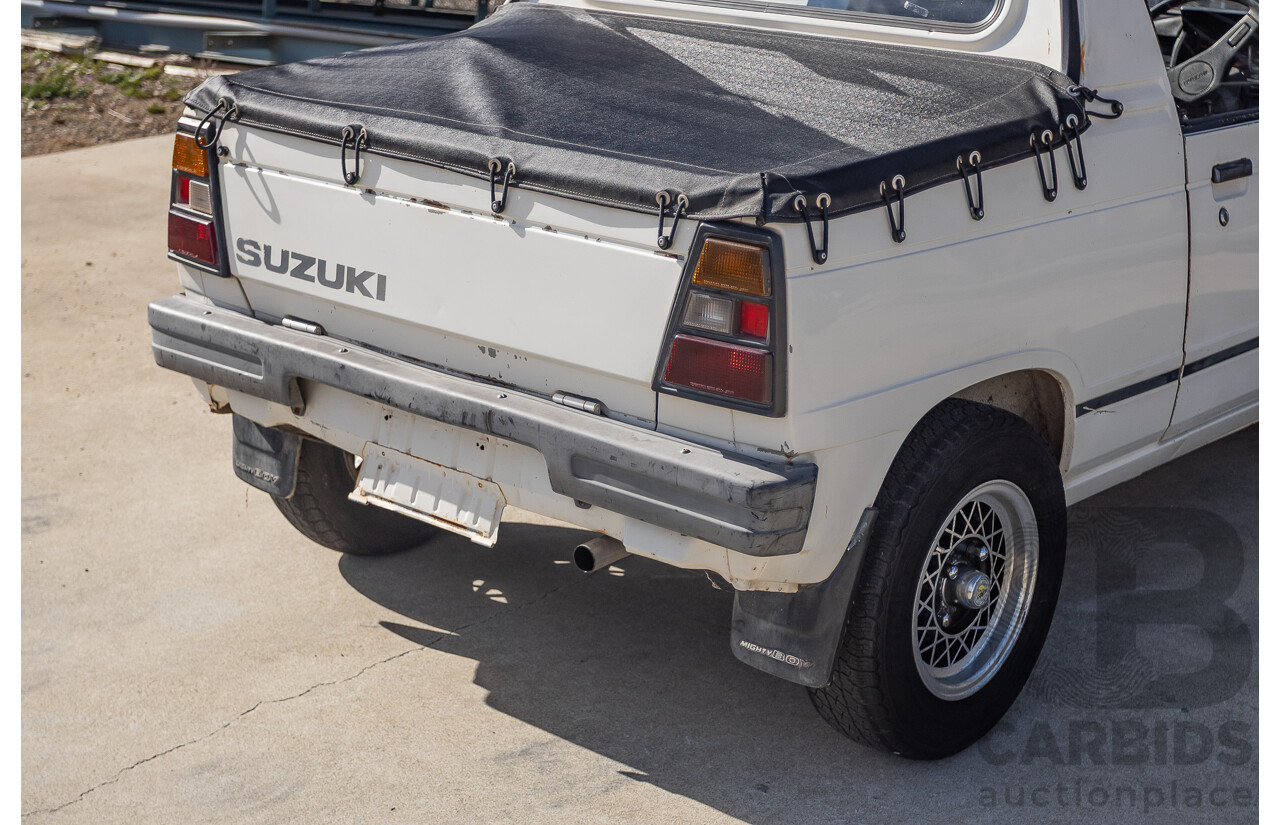 8/1985 Suzuki Mighty Boy (SS40T) 2d Pick Up Winter White 543cc