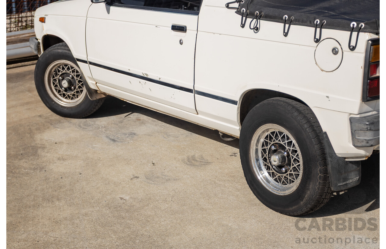 8/1985 Suzuki Mighty Boy (SS40T) 2d Pick Up Winter White 543cc