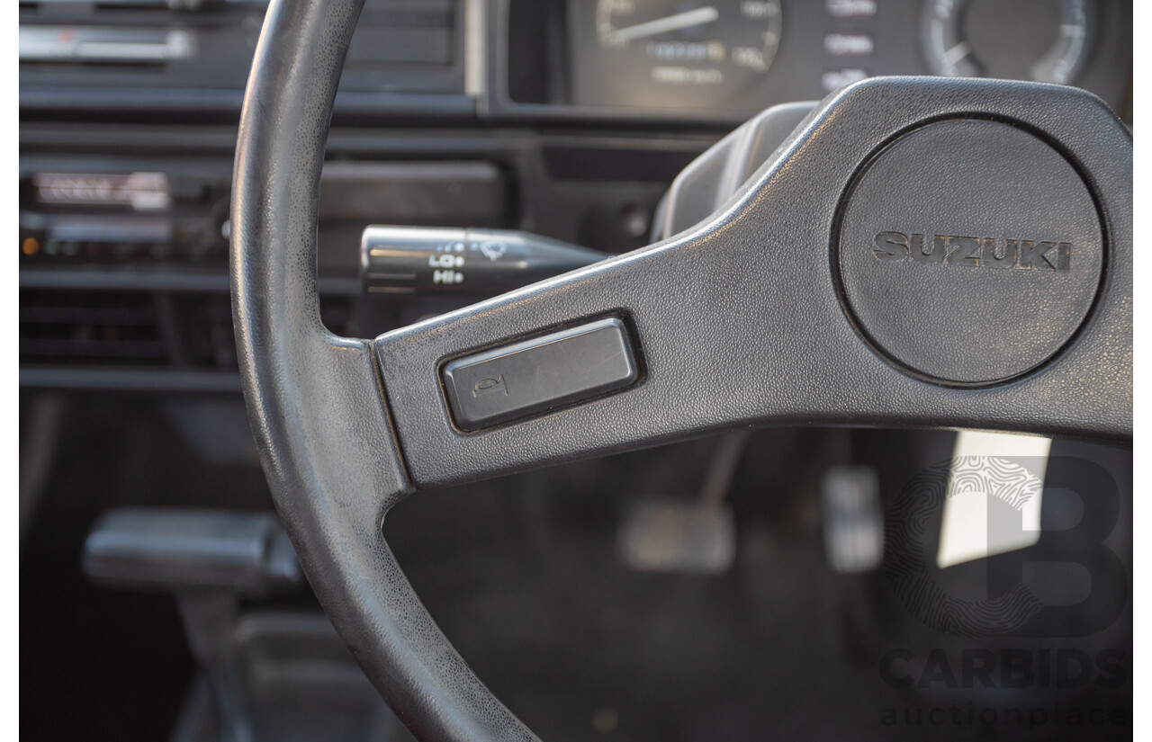 8/1985 Suzuki Mighty Boy (SS40T) 2d Pick Up Winter White 543cc