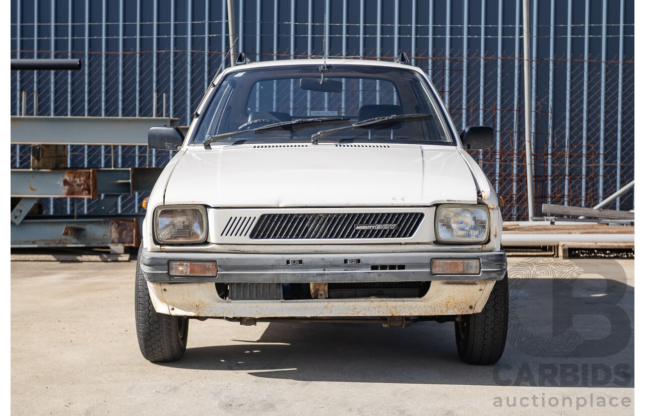 8/1985 Suzuki Mighty Boy (SS40T) 2d Pick Up Winter White 543cc