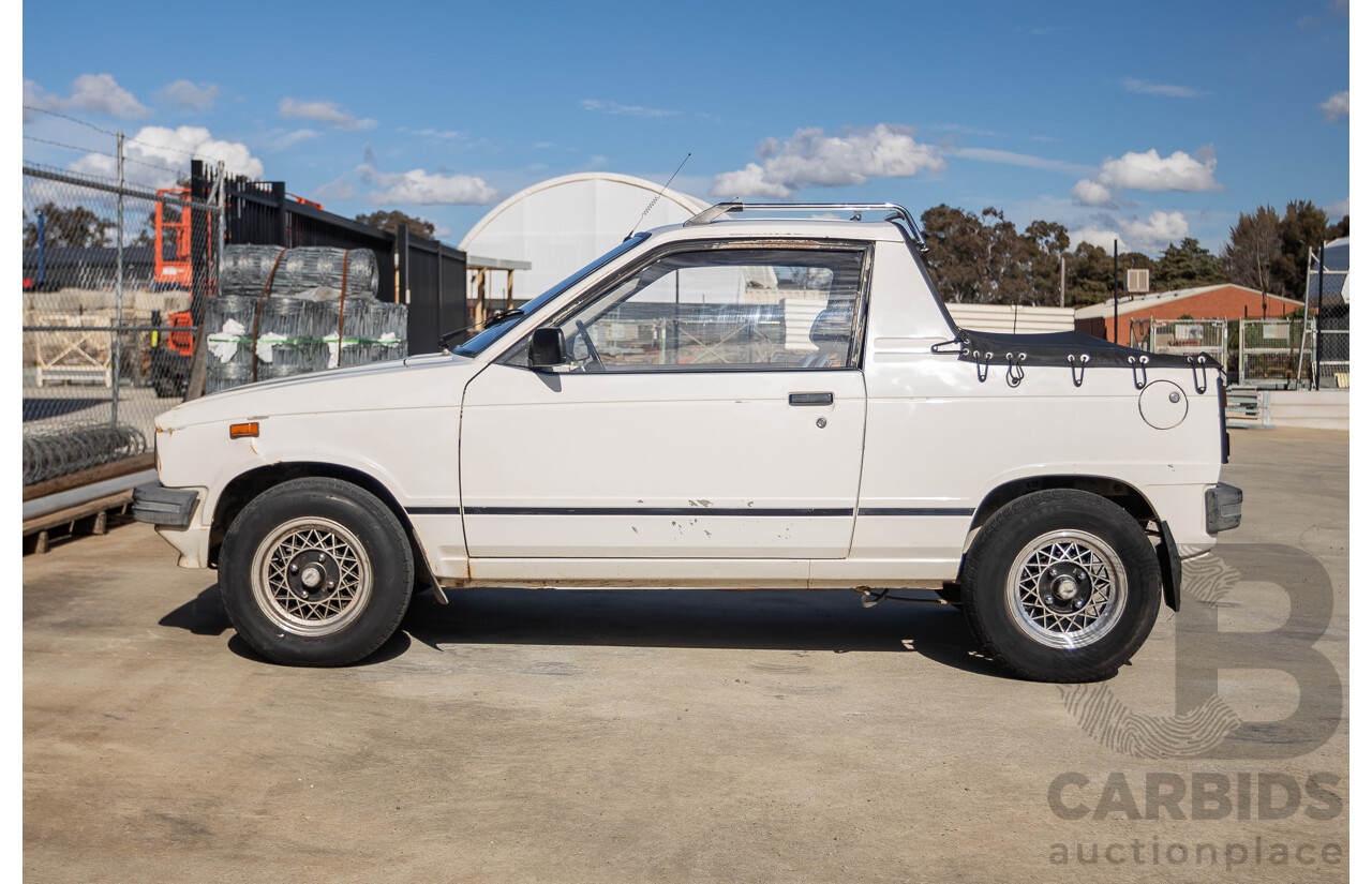 8/1985 Suzuki Mighty Boy (SS40T) 2d Pick Up Winter White 543cc
