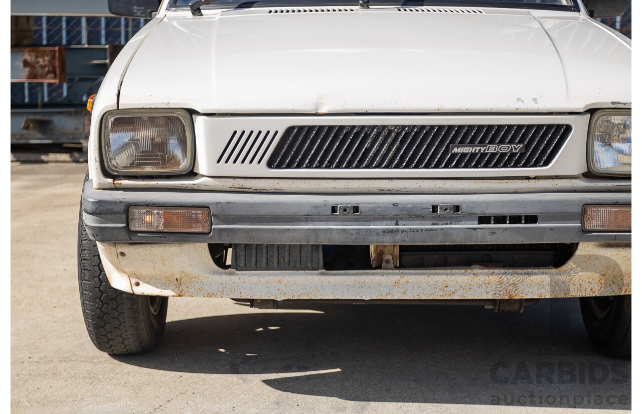 8/1985 Suzuki Mighty Boy (SS40T) 2d Pick Up Winter White 543cc
