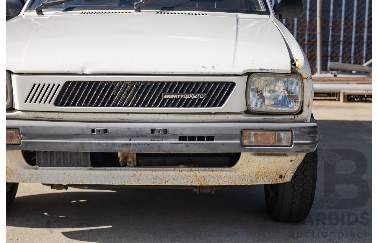 8/1985 Suzuki Mighty Boy (SS40T) 2d Pick Up Winter White 543cc