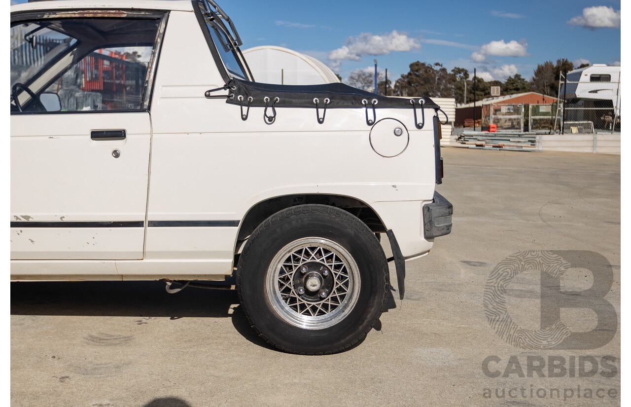 8/1985 Suzuki Mighty Boy (SS40T) 2d Pick Up Winter White 543cc
