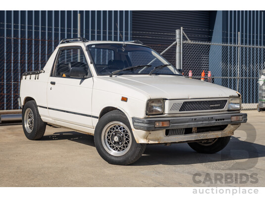 8/1985 Suzuki Mighty Boy (SS40T) 2d Pick Up Winter White 543cc