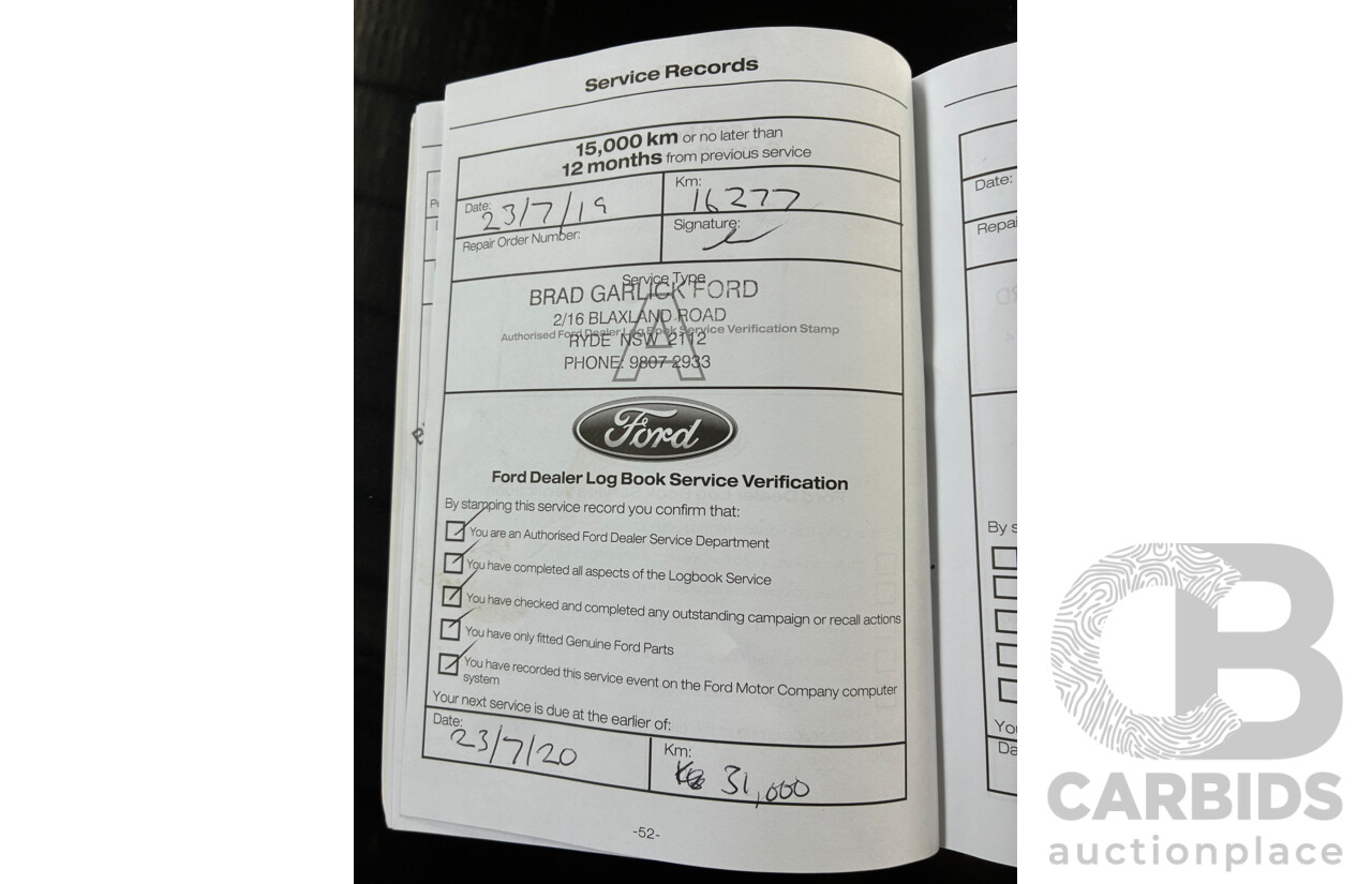10/2018 Ford Ranger XL 2.2 (4x4) PX MKIII MY19 Double C/Chas White Turbo Diesel 2.2L