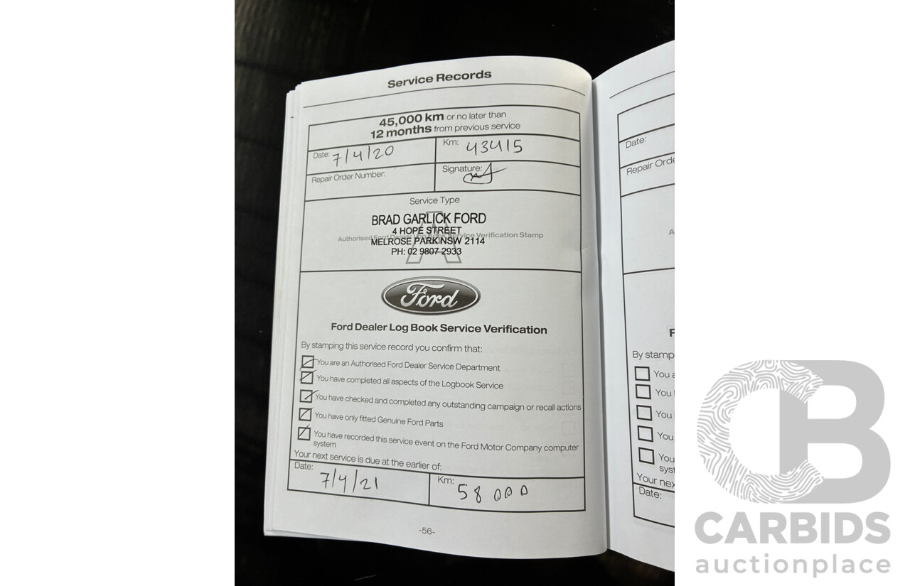 10/2018 Ford Ranger XL 2.2 (4x4) PX MKIII MY19 Double C/Chas White Turbo Diesel 2.2L