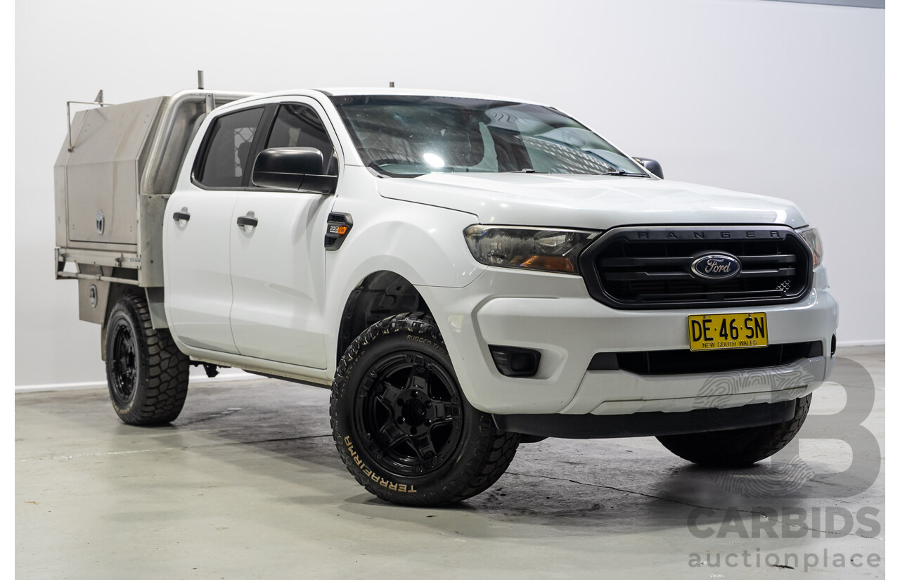 10/2018 Ford Ranger XL 2.2 (4x4) PX MKIII MY19 Double C/Chas White Turbo Diesel 2.2L