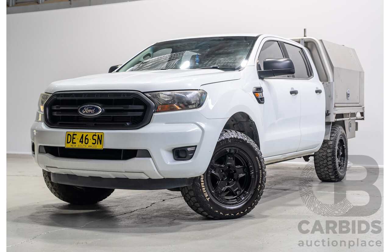 10/2018 Ford Ranger XL 2.2 (4x4) PX MKIII MY19 Double C/Chas White Turbo Diesel 2.2L