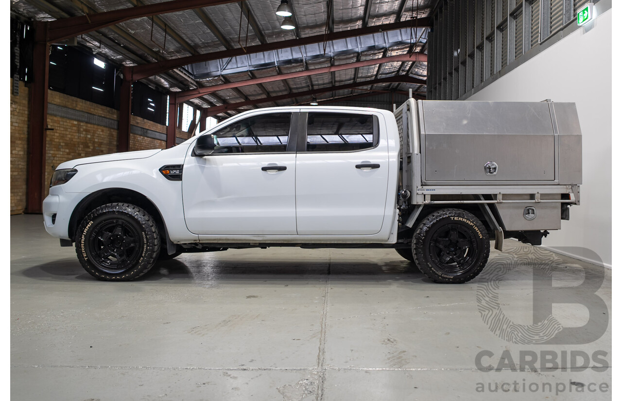10/2018 Ford Ranger XL 2.2 (4x4) PX MKIII MY19 Double C/Chas White Turbo Diesel 2.2L