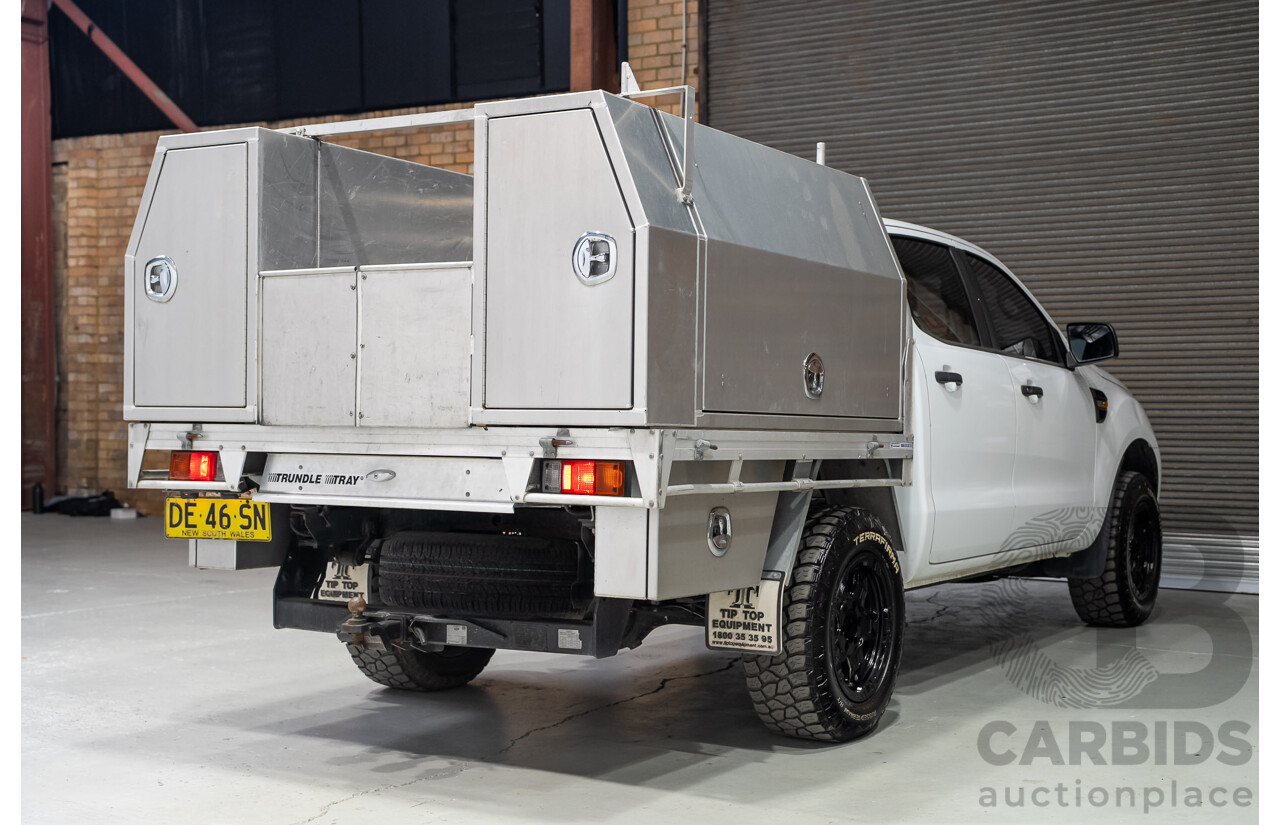 10/2018 Ford Ranger XL 2.2 (4x4) PX MKIII MY19 Double C/Chas White Turbo Diesel 2.2L