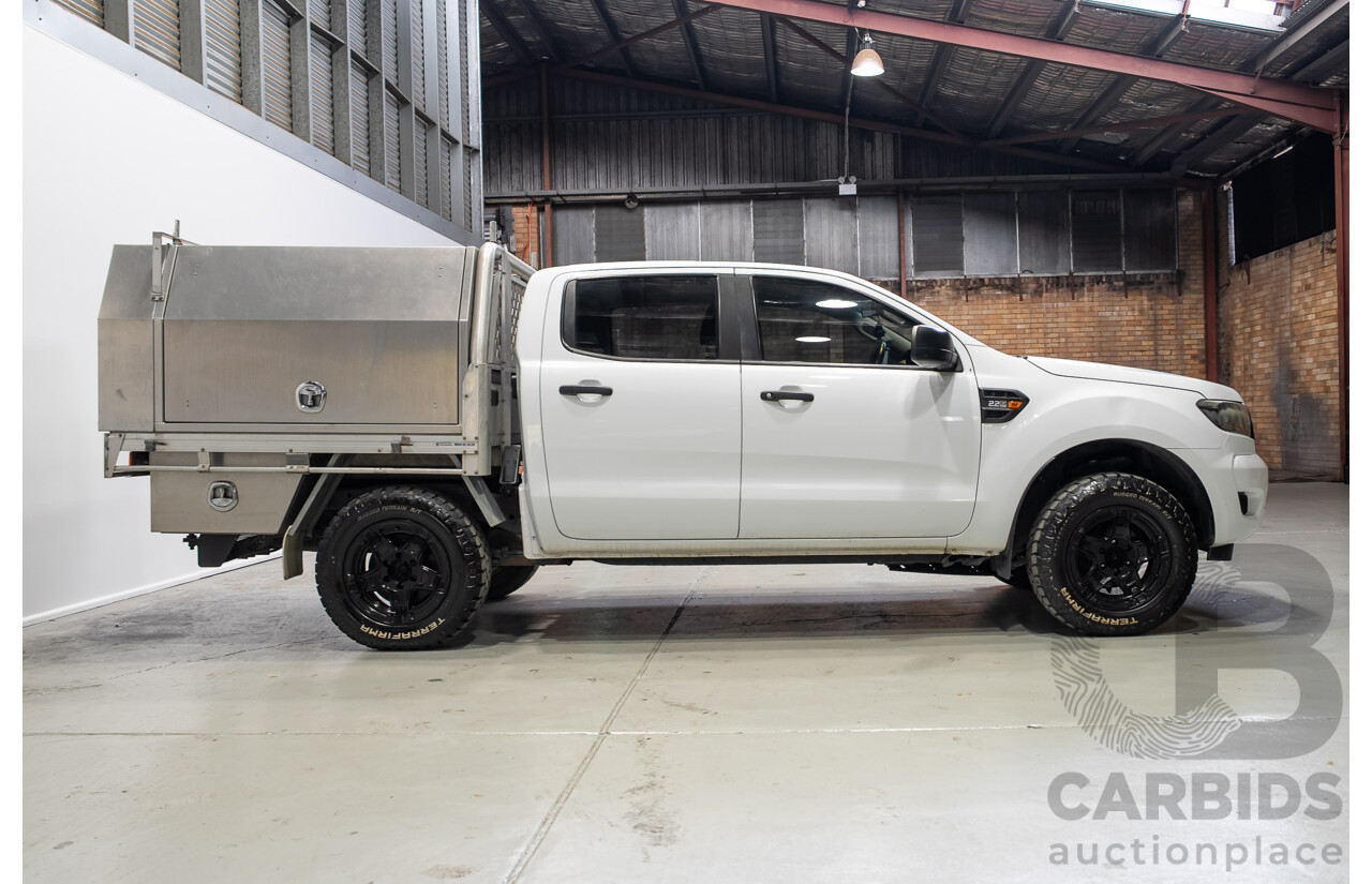 10/2018 Ford Ranger XL 2.2 (4x4) PX MKIII MY19 Double C/Chas White Turbo Diesel 2.2L