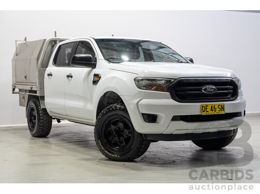 10/2018 Ford Ranger XL 2.2 (4x4) PX MKIII MY19 Double C/Chas White Turbo Diesel 2.2L