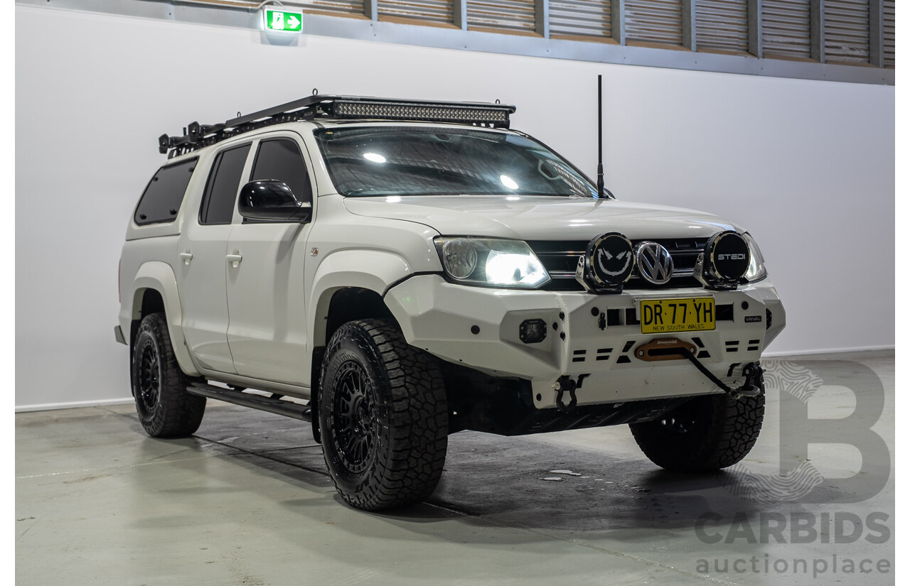 11/2017 Volkswagen Amarok TDI420 CORE PLUS (4x4) 2H MY18 Dual Cab Utility Candy White 2.0L
