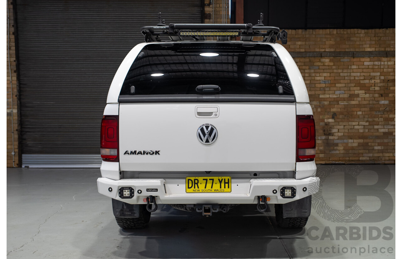 11/2017 Volkswagen Amarok TDI420 CORE PLUS (4x4) 2H MY18 Dual Cab Utility Candy White 2.0L